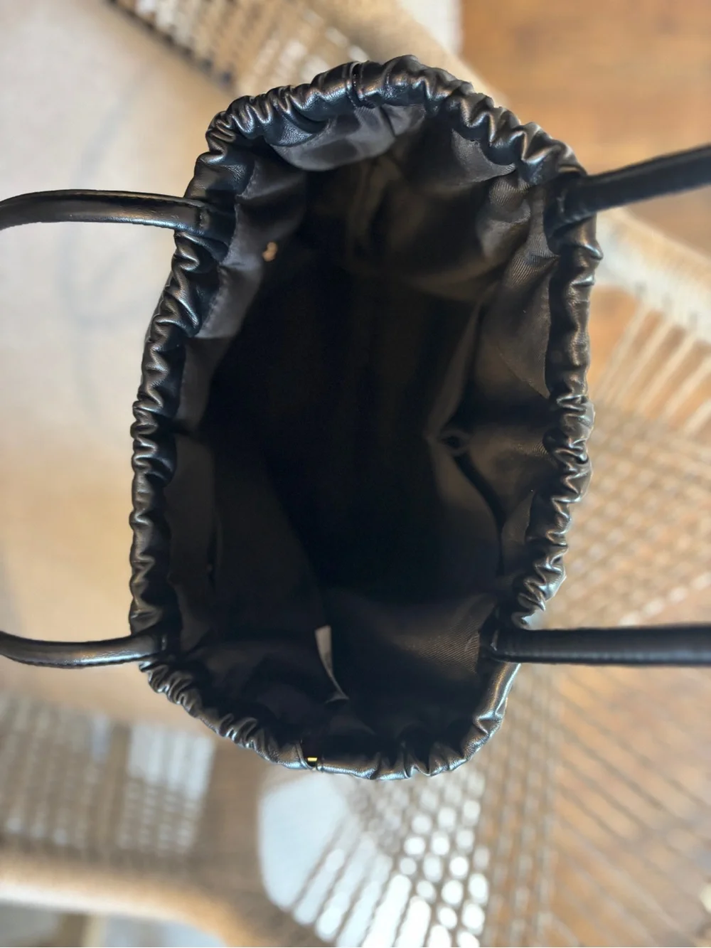 a new day Black Ruched Shoulder Tote Bag - Picture 8 of 9